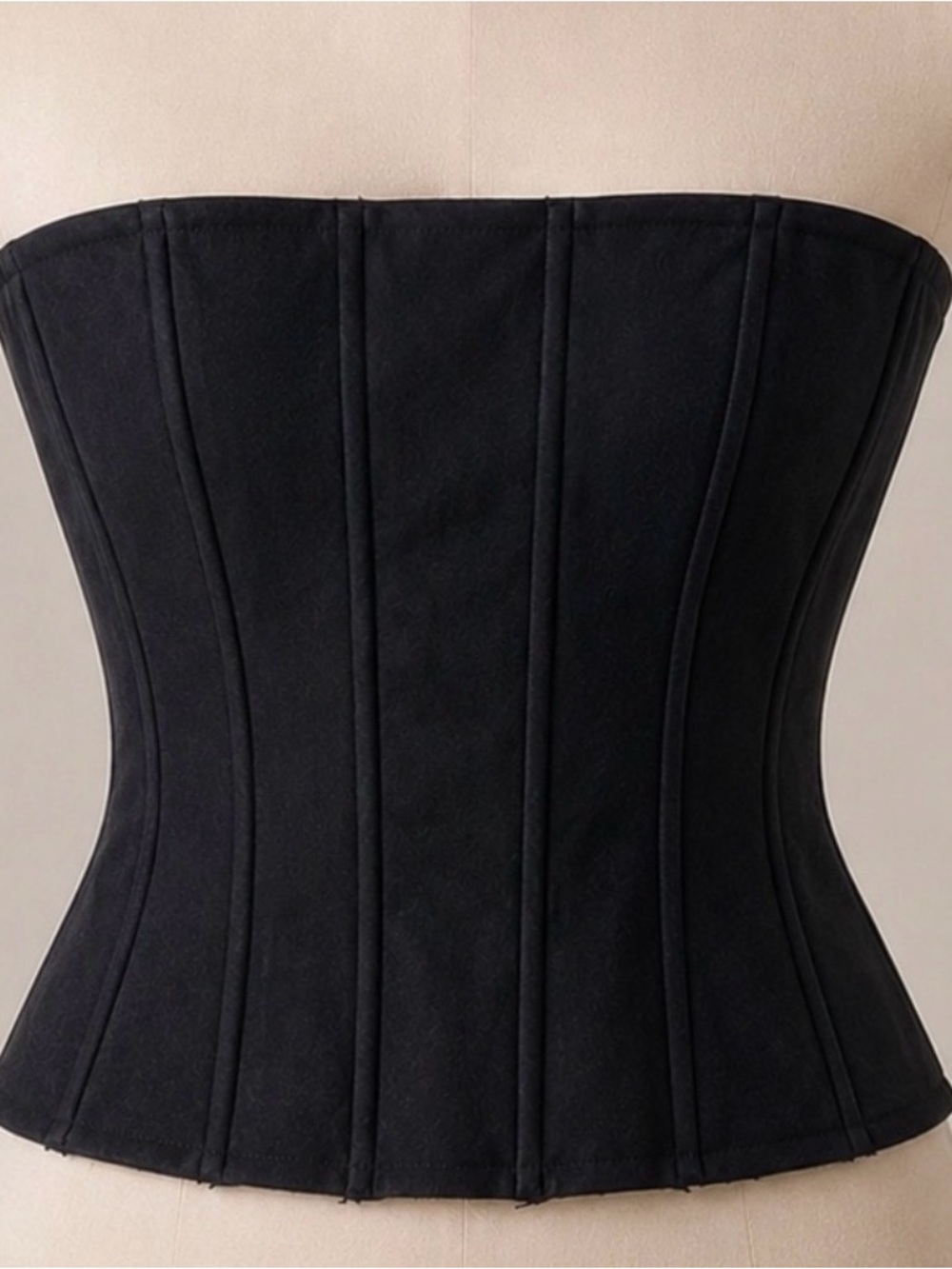 SKIMS Black Strapless Corset